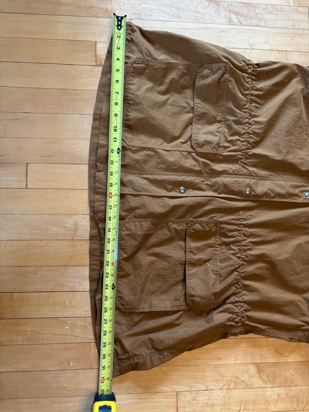 EUC Madewell Anorak Raincoat | Tan Brown Utility Rain Jacket | Women’s Plus 2X - Picture 12 of 16
